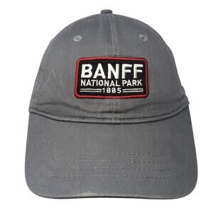 BANFF National Park Strapback Baseball Cap Gray One Size Adjustable Kootenay